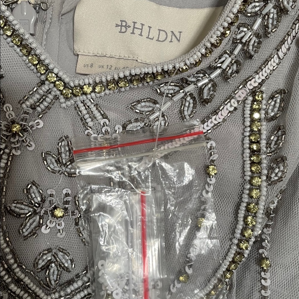 NWOT BHLDN BEADED GOWN, size 8 - Picture 6 of 14